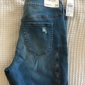 Pacsun Light Wash Ankle Jeggings 28 Long